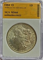 1884-O Morgan Silver Dollar MS-66