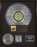 "Workingman's Dead" Commemorative Platinum Award