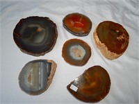 Agate Sliced Geode Polished 6pc #1