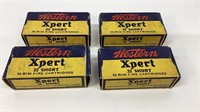 4 boxes of vintage Western Xpert .22 short, some
