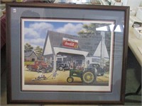 Framed & Matted Print "Fillin' Up On Memories" Gas