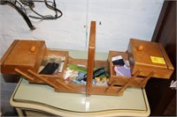 Vintage Sewing Box w/ contents