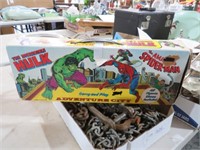 1978 HULK & SPIDERMAN ADVENTURE CITY PLAY SET