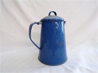 Enamel Coffee Pot Blue,White