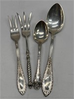 (4) Sterling: 2- Forks & 2- Spoons, TW 55.68g