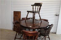 Dining Table with Leaf ,6 chairs