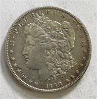 1890CC  Morgan Silver Dollar XF