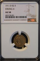 1911-D U.S. $2.5 Pre-33 Gold Coin