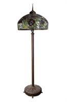 Well Crafted Floor Lamp w/ Stained Glass Shade