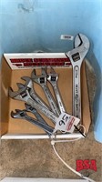 7 assorted Crescent wrenches
