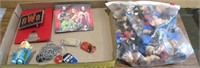 Flat of WWE Mini Figures & Misc