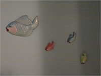 Chalkware Fish Wall Decor