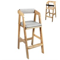 PandaEar Wooden High Chair for Toddlers, Adjustabl