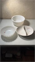 Divided Bowl, White Bowl, Sunbeam Mixing Bowl