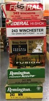 6 boxes of 243 Win - assorted brands          (k 1