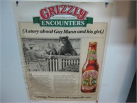 VINTAGE POSTER ~ LOT OF 12 GRIZZLY EXPORT BEER