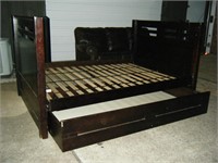 Full size captains bed / trundle bed