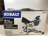 Kobalt 7-1/4" miter saw, runs, believed new in
