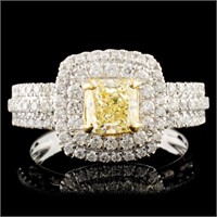 18K Gold 1.30ctw Fancy Diamond Ring