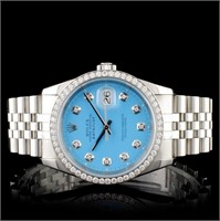 Rolex SS DateJust Diamond 36mm Watch