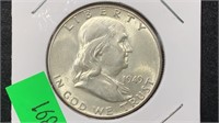 1949 Silver Franklin Half Dollar higher grade