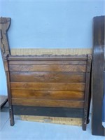 Antique 3/4 Bed Frame, Headboard Is 51 “ Tall