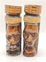 Carved Wood Figural Souvenirs from Jamaica 6.75”