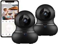 litokam 2K Indoor Camera, 360 Pan/Tilt Home Securi