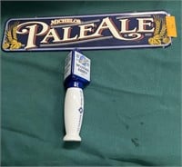 Blue Moon tap handle & Pale Ale sign