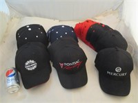 Lot de casquettes Pontiac, Bombardier, Mercury ...