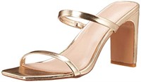 The Drop Women's Avery Square Toe Two Strap High