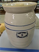 Hand Turned Marshall Pottery 3 Gallon Butter