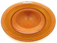 Marigold Carnival Glass Platter 13”