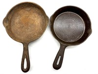 (2) Smaller Cast Iron Skillets 6.5”