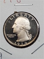 1979-S Clad Proof Washington Quarter