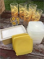 Vintage glassware
And some Tupperware