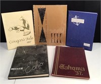 (5) High School Yearbooks