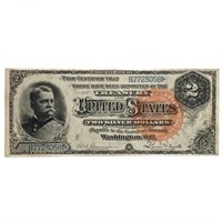 FR. 242 1886 $2 HANCOCKSILVER CERTIFICATE AU