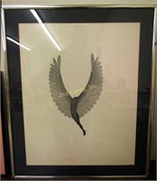 Signed Pencil Drawing Of An Angel By Asican 69'