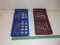 Socket set and wrenches