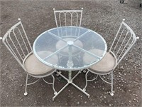 GREAT SET OF DECK FURNITURE WROUGHT IRON