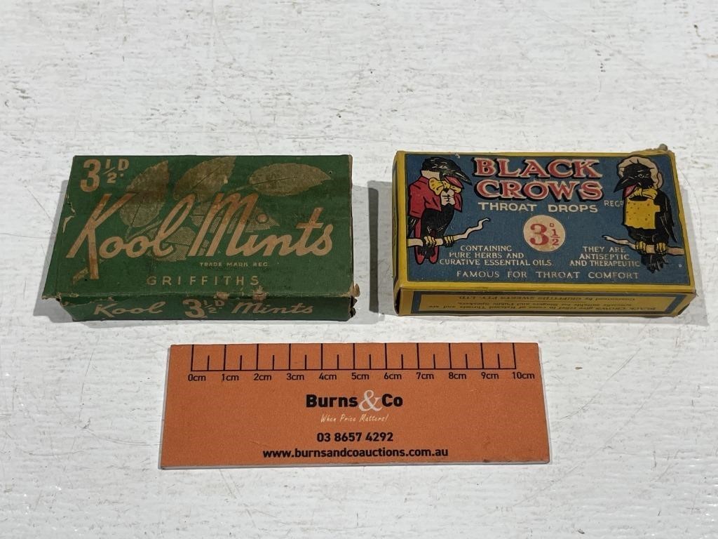 GRIFFITHS Kool Mints & BLACK CROWS Throat Drops