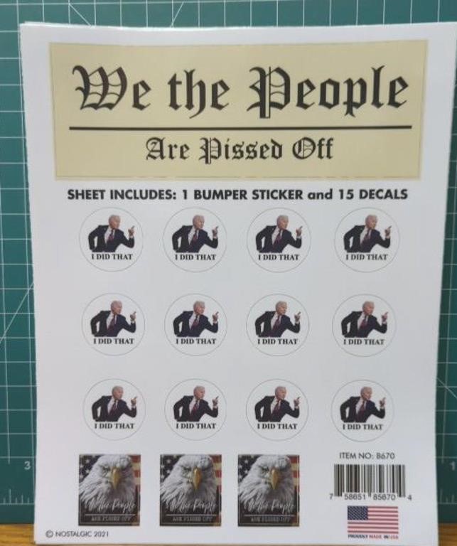 Lot of 20 We the people Joe Biden. I did that