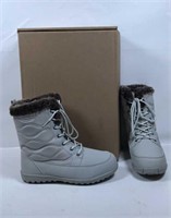 New Open Box Size 8 DailyShoes Light Grey Snow-02
