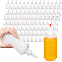 Mifoci 100 Pcs Writer Bottle Red Cap (8 oz)