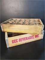 2 Vintage Beverage Crates