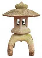 Cast Stone Bird Feeder Pagoda Garden Ornament