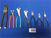 Box of Assorted Pliers, Fret Cutter