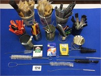 Brushes, Pencils, Caulk, Box Knives, Springs