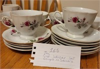 6 Tea Cups & 10 Saucer